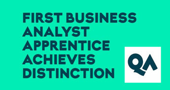 FIRST BUSINESS ANALYST APPRENTICE ACHIEVES DISTINCTION
