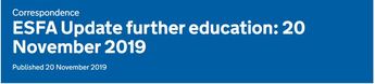 ESFA Update 20th Nov ( Apprenticeships Directory_