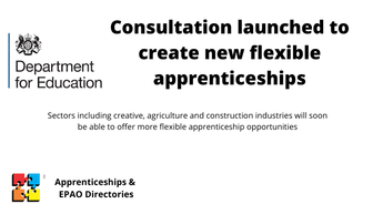 CONSULTATION Update from GOV.​UK for:  Department for Education Flexi-job apprenticeships: reshaping the role of apprenticeship training agencies