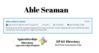 Able Seaman Level 2 Apprenticeships