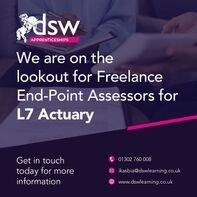 We are looking for professional and dedicated Freelance End-Point Assessors for L7 Actuary.